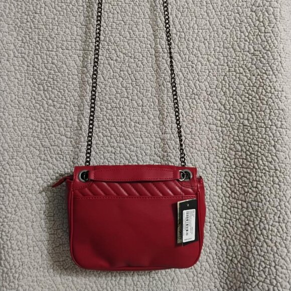 Badgley Mischka Vegan Leather Crossbody With Letter Lock Bag NWT - Picture 4 of 13